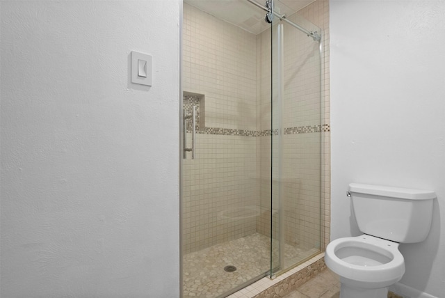 310 W Fair Harbor Ln, Houston, TX 77079 - full bath featuring a shower stall and tile patterned flooring
