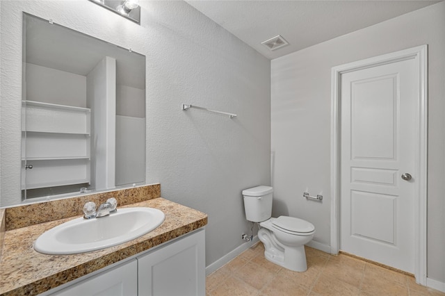 9826 Orchid Spring Ln, Houston, TX 77044 - bathroom with vanity and tile patterned floors