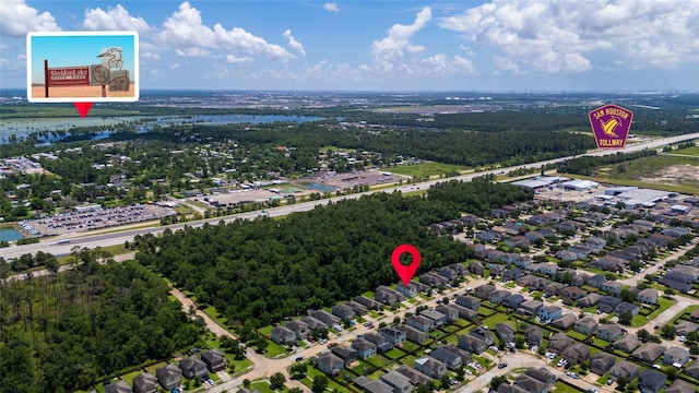 9826 Orchid Spring Ln, Houston, TX 77044 - bird's eye view of a large body of water