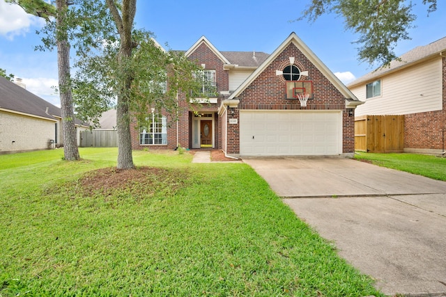 4146 S Webber Dr, Pearland, TX 77584 - traditional-style home featuring driveway and brick siding