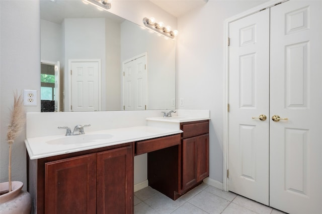 13703 Naples Park Ln, Houston, TX 77070 - bathroom featuring double vanity and tile patterned floors