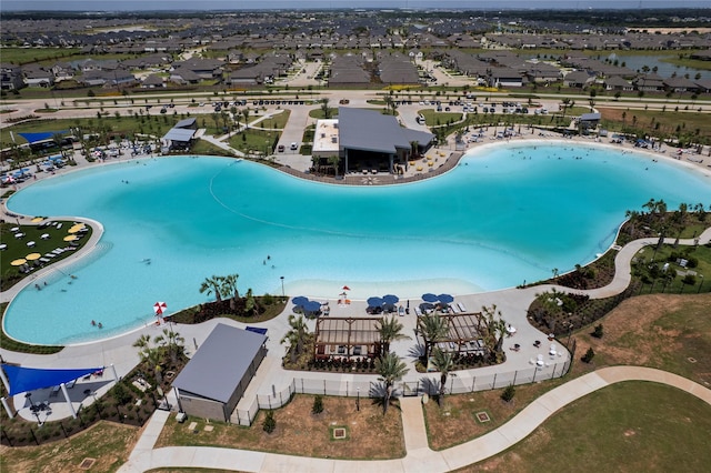 1100 Greenshank Dr, Katy, TX 77493 - aerial view of a pool