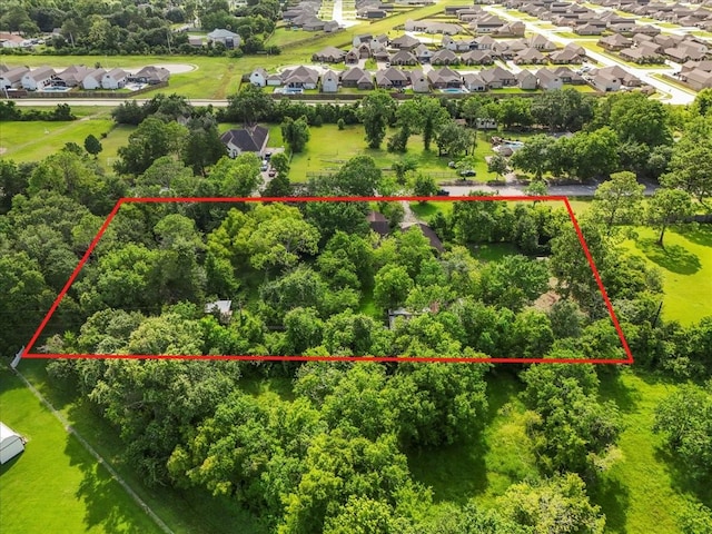 3061 Mary Ln, Dickinson, TX 77539 - aerial view of residential area with property boundaries highlighted