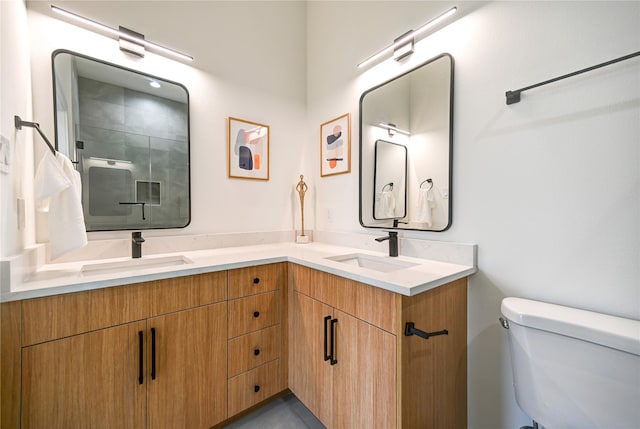 4009 New Orleans St A/B, Unit A/B Houston, TX 77020 - full bathroom featuring double vanity and an enclosed shower