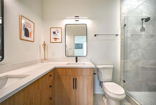 4009 New Orleans St A/B, Unit A/B Houston, TX 77020 - full bathroom featuring double vanity and a shower stall
