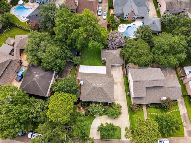607 Ellingham Dr, Katy, TX 77450 - aerial view of residential area with a pool area