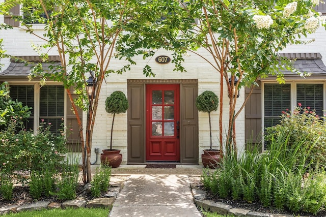 607 Ellingham Dr, Katy, TX 77450 - property entrance with brick siding