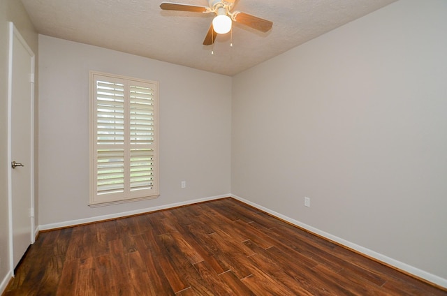 22127 Kerryblue Dr, Katy, TX 77450 - unfurnished room with dark wood-type flooring and a ceiling fan