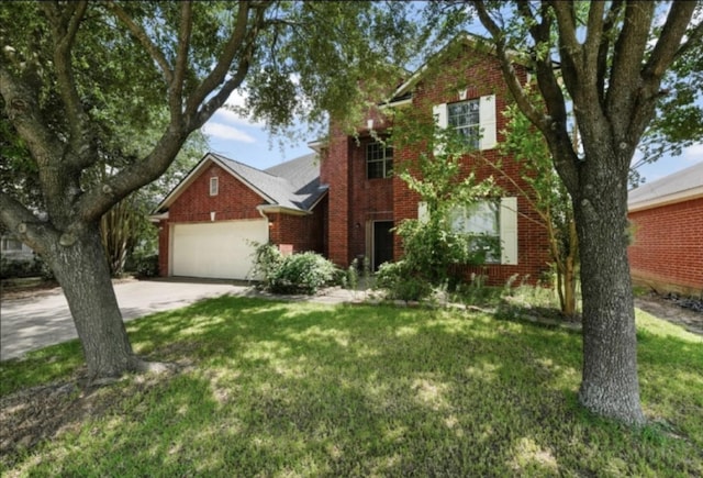 1327 Bartlett Cove Dr, Houston, TX 77067 - traditional home featuring brick siding, driveway, an attached garage, and a front yard