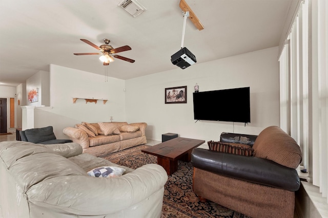 1327 Bartlett Cove Dr, Houston, TX 77067 - living area with a ceiling fan