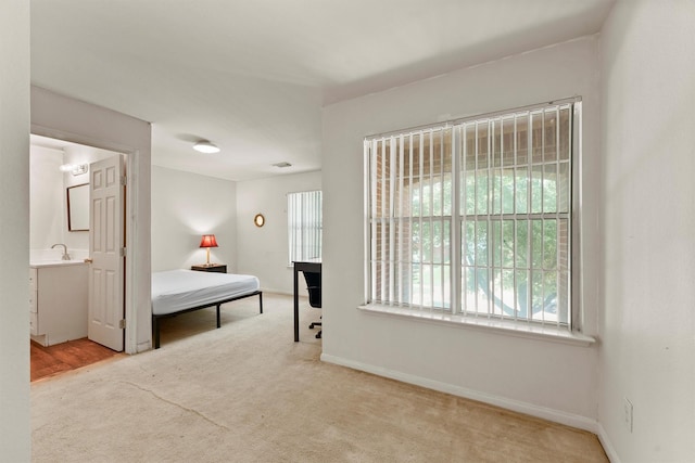 1327 Bartlett Cove Dr, Houston, TX 77067 - bedroom featuring carpet flooring and connected bathroom
