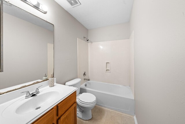 14239 Brunswick Point Ln, Houston, TX 77047 - bathroom featuring vanity, tile patterned floors, and tub / shower combination