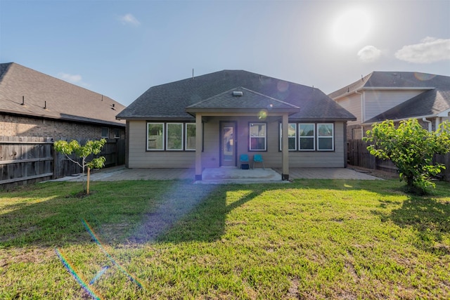 12610 Marley Hills Trl, Houston, TX 77089 - view of front facade featuring a patio area, a fenced backyard, and roof with shingles