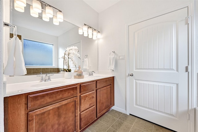 31 Hearthwick Rd, Tomball, TX 77375 - full bathroom featuring double vanity and tile patterned floors