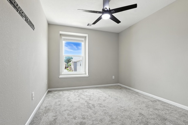 8618 Cedar Plains Ln, Houston, TX 77080 - spare room featuring carpet flooring and a ceiling fan