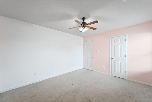 8011 Sumal Cir, Baytown, TX 77521 - spare room with ceiling fan and light colored carpet
