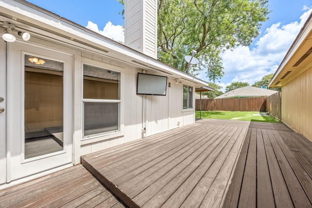 12226 Westwold Dr, Tomball, TX 77377 - deck with a fenced backyard