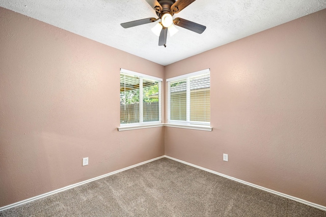 12226 Westwold Dr, Tomball, TX 77377 - unfurnished room featuring carpet flooring, a ceiling fan, and a textured wall