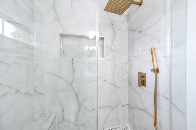 5730 Alvarado Dr, Houston, TX 77035 - full bathroom with a marble finish shower