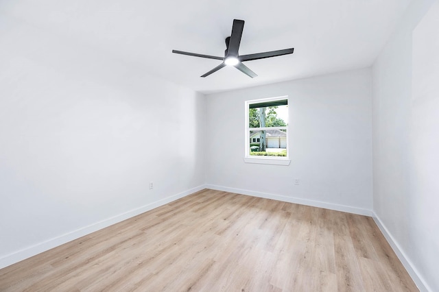 5730 Alvarado Dr, Houston, TX 77035 - empty room featuring light wood finished floors and ceiling fan