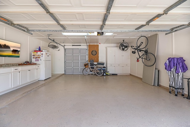8639 Ballinger Dr, Houston, TX 77064 - garage with freestanding refrigerator