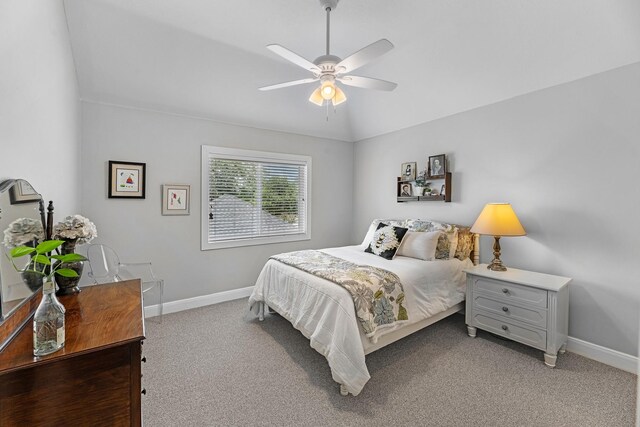 8639 Ballinger Dr, Houston, TX 77064 - carpeted bedroom featuring baseboards and ceiling fan