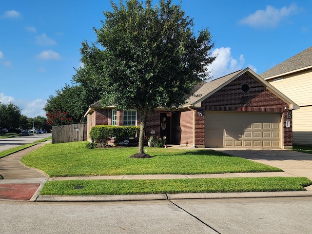 3514 Tulip Trace Dr, Spring, TX 77386 - view of front of property with brick siding, driveway, and an attached garage