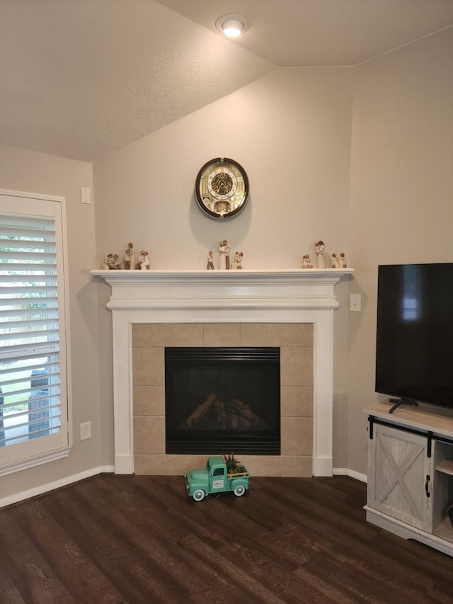 3514 Tulip Trace Dr, Spring, TX 77386 - detailed view of wood finished floors and a tiled fireplace