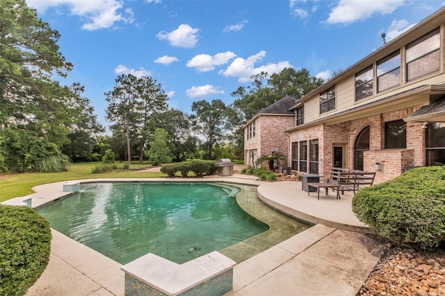 1019 Towering Oaks St, Magnolia, TX 77355 - swimming pool with a patio