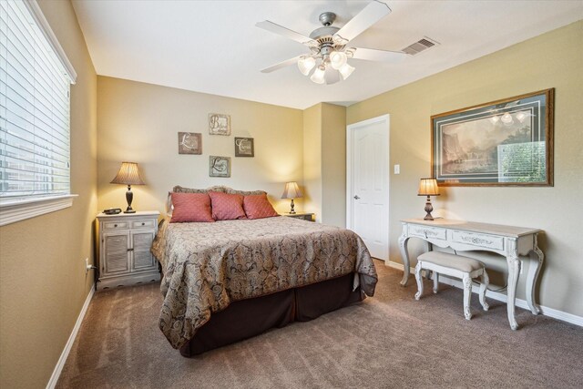 11014 Bakerwood Dr, Houston, TX 77064 - bedroom featuring carpet flooring and ceiling fan