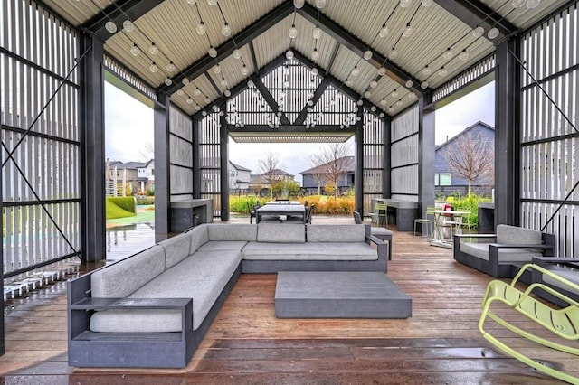 12415 Bunker Cove Dr, Cypress, TX 77433 - sunroom featuring vaulted ceiling and healthy amount of natural light