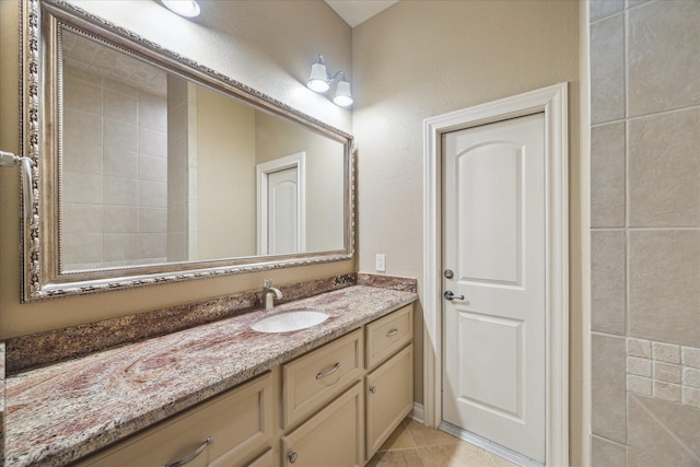15611 Oyster Cove Dr, Sugar Land, TX 77478 - bathroom with vanity and tile patterned flooring