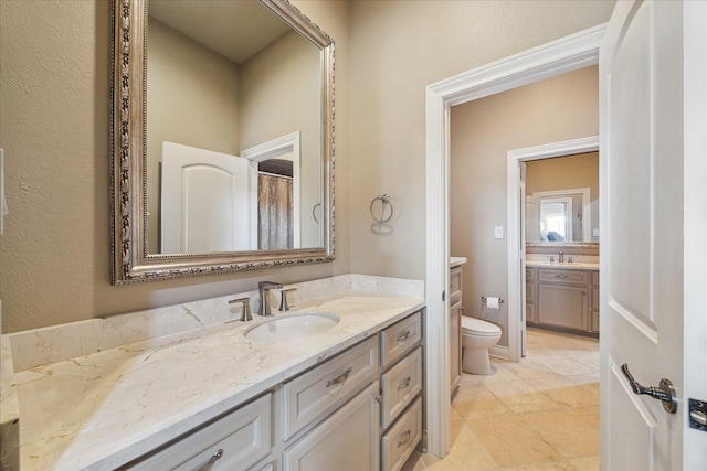 15611 Oyster Cove Dr, Sugar Land, TX 77478 - bathroom featuring toilet and vanity