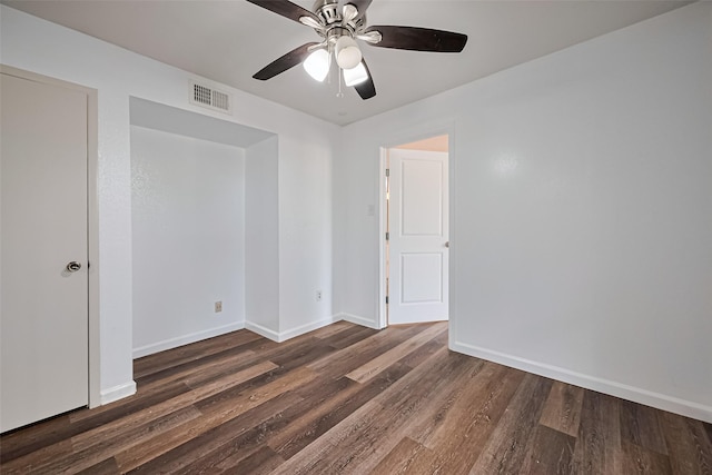 2110 Wilcrest Dr Unit 140, Houston, TX 77042 - empty room with wood finished floors and a ceiling fan