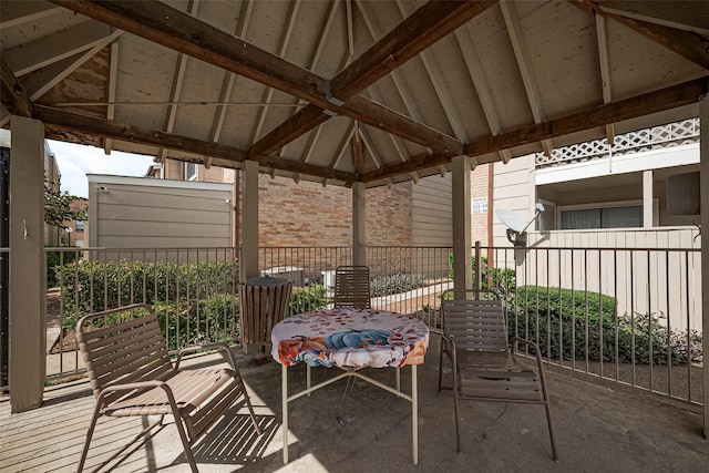 2110 Wilcrest Dr Unit 140, Houston, TX 77042 - view of patio / terrace featuring a gazebo