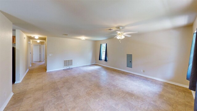 25531 Black St, Splendora, TX 77372 - unfurnished room featuring ceiling fan and baseboards