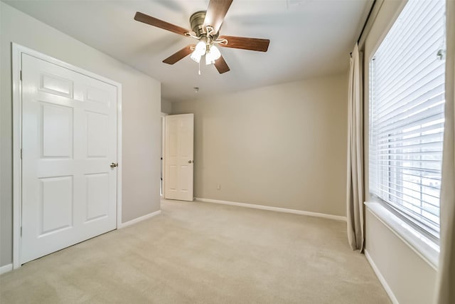 6219 Summerville Ln, Houston, TX 77041 - unfurnished bedroom featuring light colored carpet and ceiling fan