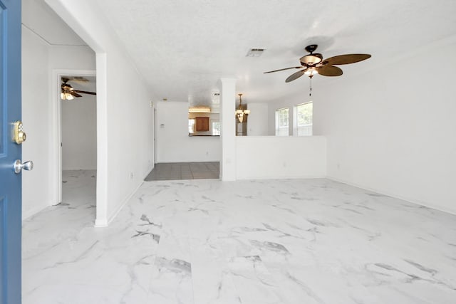1214 Robert St, Baytown, TX 77521 - unfurnished living room with a ceiling fan