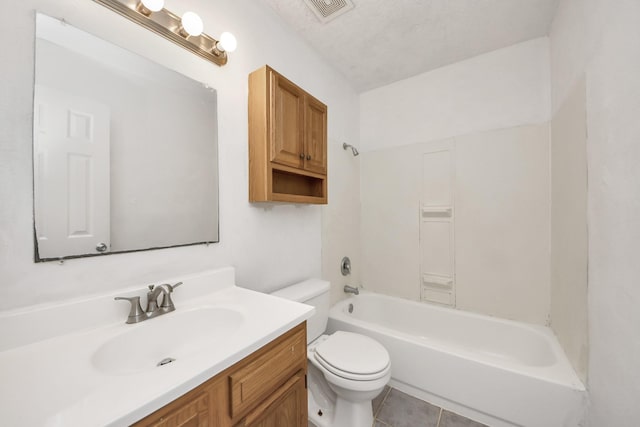 1214 Robert St, Baytown, TX 77521 - full bath with vanity,  shower combination, and tile patterned floors
