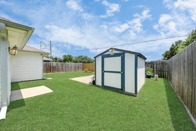 1214 Robert St, Baytown, TX 77521 - view of shed featuring a fenced backyard