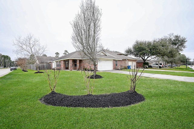 6846 Durango Creek Dr, Magnolia, TX 77354 - single story home featuring concrete driveway, a garage, and brick siding