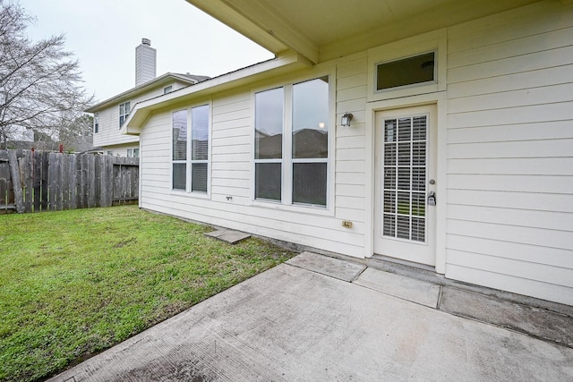 6846 Durango Creek Dr, Magnolia, TX 77354 - property entrance featuring a patio area and a chimney