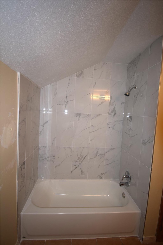 2926 Field Line Dr, Sugar Land, TX 77479 - full bathroom featuring a textured ceiling and tub / shower combination