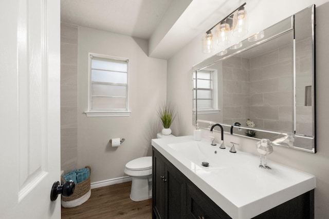 11258 Rousseau Dr, Houston, TX 77065 - bathroom with vanity and wood finished floors