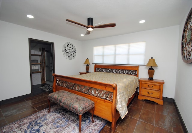 14306 Waterville Way, Houston, TX 77015 - bedroom featuring recessed lighting and ceiling fan