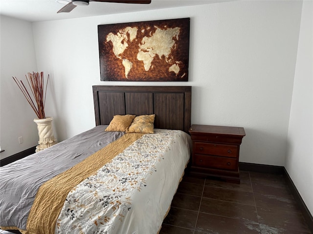 14306 Waterville Way, Houston, TX 77015 - bedroom with dark tile patterned flooring and baseboards