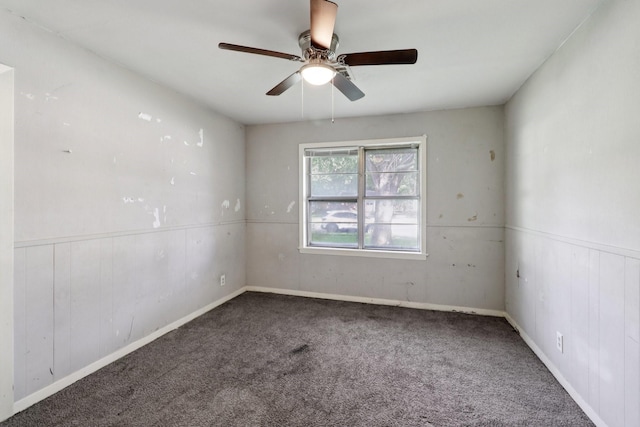 122 22nd Ave N, Texas City, TX 77590 - carpeted empty room with ceiling fan