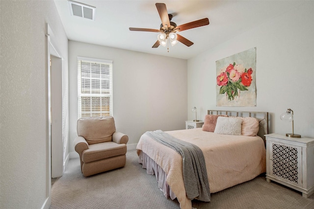 1929 Spanish Moss Dr, College Station, TX 77845 - carpeted bedroom with ceiling fan and baseboards