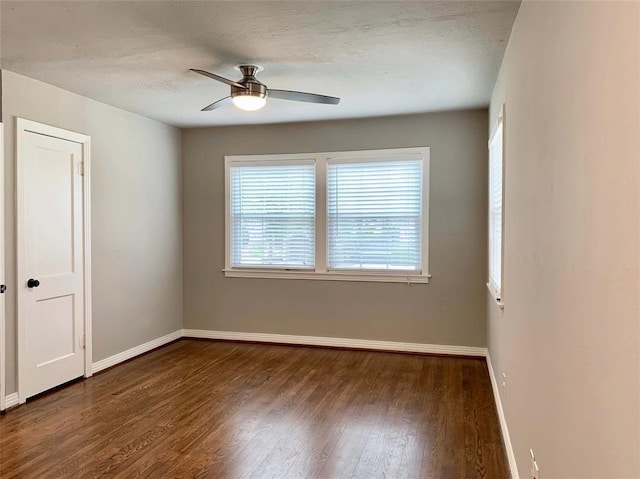 142 Beverly Ln, Bellaire, TX 77401 - spare room with wood finished floors and ceiling fan