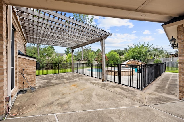10311 Pitcataway Dr, Spring, TX 77379 - view of patio featuring a pergola